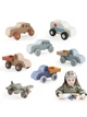 Силиконовая машинка-грызунок "Baby Truck" с вращающимися колесами для малышей от 6 месяцев бежевый (PC1034) - изображение 4