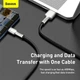 Кабель Baseus Cafule Series Metal Data Cable USB to Type-C 66W 0.25m Black (CAKF000001) - зображення 12