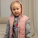 Жилет утеплений з капюшоном для дівчат Модний карапуз 03-00786 рожевий 98 см (3 роки) - изображение 5