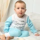 Дитяча піжама з довгим рукавом унісекс Trendy Tot 03-01408 блакитний 86 см (18 мiс.) - изображение 5