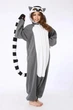 Пижама кигуруми Лемур Серый Kigurumi kcr0084 L (169-179 см) - изображение 4