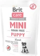 Сухой корм для щенков миниатюрных пород Brit Care Mini Grain Free Puppy 400 г (8595602520145) - изображение 1
