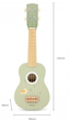 Ukulele drewniane dla dzieci Viga Z nutami Zielone (6971608442759) - obraz 4