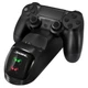 Двойная зарядная dock станция DOBE подставка для 2-х контроллеров Dualshock Playstation PS4 / PS4 SLIM / PS4 PRO c LED индикаторами статуса зарядки - изображение 3