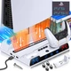 Вертикальна охолоджувальна підставка BEBONCOOL для консолі Sony PlayStation 5 (PS5 / PS5 Digital Edition), зарядна dock станція для двох геймпадів DualSense, підставка під 13 дисків - зображення 1