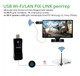 USB LAN WiFi адаптер-репитер PIX-LINK 300Mbps Range Extender для Smart TV телевизора / ПК / ретранслятор Wi-Fi с разъемом Ethernet RJ-45 - изображение 2
