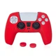 Силиконовый защитный красный чехол и накладки на стики (thumb grips) DOBE для геймпада DualSense консоли Sony PlayStation 5 (PS5 / PS5 Digital Edition) - изображение 5