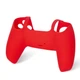Силиконовый защитный красный чехол и накладки на стики (thumb grips) DOBE для геймпада DualSense консоли Sony PlayStation 5 (PS5 / PS5 Digital Edition) - изображение 9