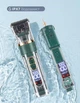 Комплект для стрижки домашніх тварин: собак, котів Pet Grooming Hair Clipper Kit / Акумуляторна машинка-тример 1800 mAh / Чотири змінні насадки / Когтерізка / Набір для грумінгу - зображення 9