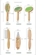 Набор для груминга и ухода домашних животных собак, котов Pet Grooming Tools: Комплект - Щетка для купания и массажа кожи / Две расчестки / Пуходерка / Когтерезка / Двойная щеточка для ухода за шерстью и подшерстком - изображение 2