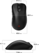 Mysz BENQ Zowie EC3-DW BLACK Wireless Black (9H.N4WBE.A2E) - obraz 8