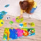 Развивающий набор 3 в 1 Vladi Toys «Зоомир» пазлы для малышей из прочного картона VT2901-04 - изображение 6
