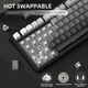 Ігрова механічна клавіатура ATTACK SHARK X85 Gradien black (Moonlit night) - изображение 3