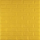 3D панель самоклеящаяся StickerWall под кирпич 770х700х5 мм жёлтый - изображение 1