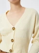 Кардиган женский Koton 4WAK90010HT XL Кремовый (8683355557225) - изображение 5