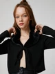 Кардиган женский Koton 3WAL90011IK XS Черный (8683352424766) - изображение 4