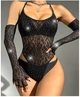 Боді сексуальний зі стразами Honey Fashion Accessories One size чорний (1145) - зображення 2