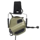 Активні стрілецькі навушники з гарнітурою Earmor M32 MOD4 Olive Green - зображення 1