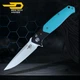 Ніж Складання BESTECH SWORDFISH BG62F Black and Light Blue G10 - зображення 1