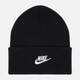 Детская демисезонная шапка-бини Nike K Nk Peak Beanie Tc Fut HF5498-010 54-56 Черная (197596817836) - изображение 1