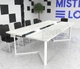 Переговорний стіл Mister Loft Бруклін Glass Line на 10-12 осіб Дуб Крафт Білий/Сірий 275x140 см Дуб Крафт Білий - Сірий - изображение 1