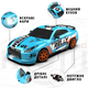 Радіокерована Дрифтова Машинка на Акумуляторі з LED Підсвічуванням RC Race Nissan GT-R 4WD 18.5 см - зображення 4