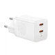 Зарядное Устройство Baseus GaN5 Pro 40W (2Type-C) white (CCGP180102) - изображение 5