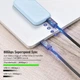 Кабель USB Type-C Thunderbolt 5 16K PD240W 80Gbps, 0.5 м черный (0524) - изображение 4