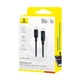 Кабель Baseus Lit Button-Control Fast Charging Data Cable USB-C to USB-C 100W 1m Black - изображение 2