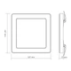 LED світильник квадратний VIDEX DL6S 12W 3000K-4000K-6500K White - зображення 2