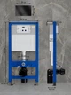Инсталляция Helmken с панелью смыва + унитаз безободковый с сиденьем Slim Soft Close дюропласт (26478T79G0) - изображение 16