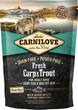 Сухой корм для взрослых собак Carnilove Fresh Hair & Healthy Skin с карпом и форелью 1.5 кг (8595602527533) - изображение 1