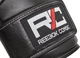 Боксерские перчатки Reebok Combat Leather Boxing Gloves (RSCB-10010WH-10) Black/White 10 унций - изображение 4