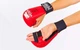 Накладки (перчатки) для карате PU Venum Mitts MA-5855-R красный размер S - изображение 2