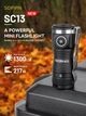 Светодиодный фонарик Sofirn SC13 SST40 LED 1300 люмен аккумуляторный 18350 с зарядкой через USB-C EDC-брелок с магнитом и защитой от воды для повседневного ношения, кемпинга, пеших прогулок Black - изображение 4