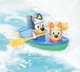 Набір іграшок для ванної Tomy Toomies Bluey Каяк з веслами (5011666736702) - зображення 3