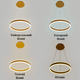 Світлодіодна люстра Esllse підвісна з пультом та додатком STELLA 64W R-APP-400x1200-GOLD/WHITE-220-IP20 - зображення 7