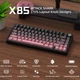 Бездротова ігрова механічна клавітура Attack shark x85 Pink gradient - изображение 8