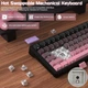 Бездротова ігрова механічна клавітура Attack shark x85 Pink gradient - изображение 12