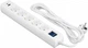 Подовжувач-фільтр мережевий 2E 5 x Тип F 3 x 1.5 мм кв 16A 1 x USB-A 1 x USB-C із захистом від перенапруги 3 м Білий (2E-SP515M3USBWH) - зображення 1