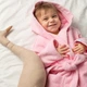 Халат дитячий махровий для дівчаток Trendy tot 03-01409 рожевий 116 см (6 років) - зображення 3