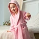 Халат дитячий махровий для дівчаток Trendy tot 03-01409 рожевий 116 см (6 років) - зображення 4