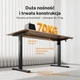 Геймерський електричний стіл SENSE7 Nojo LIGHT 140 см x 70 см ( Wenge) - изображение 4