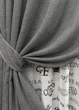 Комплект штор VR-Textil Лен Мешковина 100х270 2шт и Тюль 300х270 108ш-1791т Серый с белым 71-061/1 - изображение 4