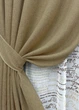 Комплект штор VR-Textil Лен Мешковина 100х270 2шт и Тюль 300х270 673ш-1790т Капучино с белым 71-063/1 - изображение 4
