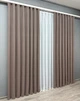 Комплект готовых штор VR-Textil Микровелюр Petek № 1825ш Какао 150х290 см 2 шт (33-0811) - изображение 4