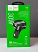 Bluetooth FM трансмитер Hoco E70, 2USB/Type-C, PD/QC, 30W/3A серого цвета - изображение 3