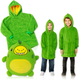 Детский плед-толстовка Huggle Hoodie «Лесное приключение» (зелёный) рост 140см — уютный плед-худи 3 в 1 для игр и отдыха - изображение 1