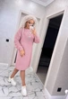 Сукня міді вільного крою RITA, колір Пудра світла розмір One Size - изображение 4