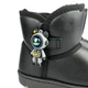 Угги зимние для девочки с космонавтом Apawwa (C967 black) Размер 35, 21 см - изображение 3